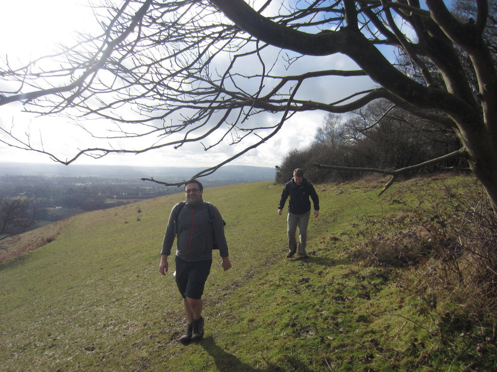 Marc and Mattias on the North Downs Way