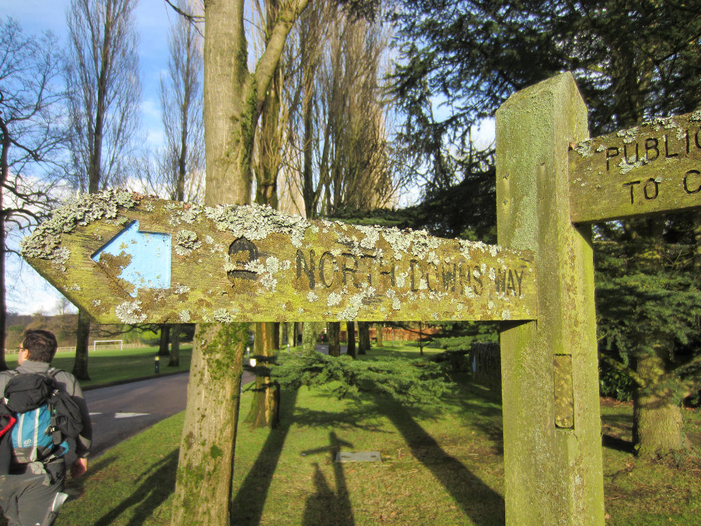 The sign is a little weathered!
