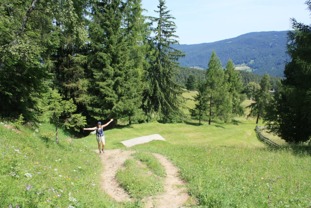 I kept falling behind after taking photos