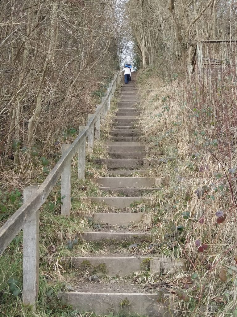 Just a few steps down