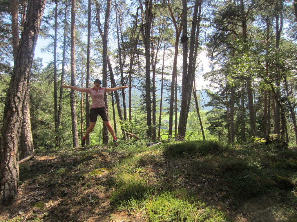 We think this was the top of one of the smaller peaks 1191m on our map