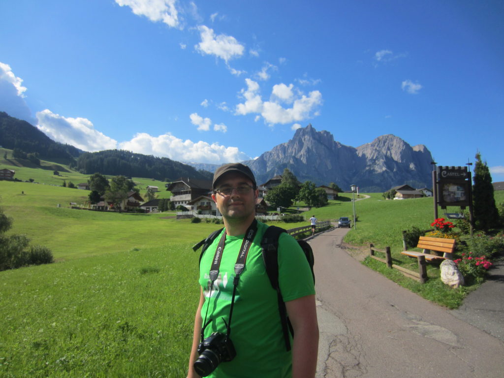 Not a bad view of Schlern/Sciliar to start a walk!