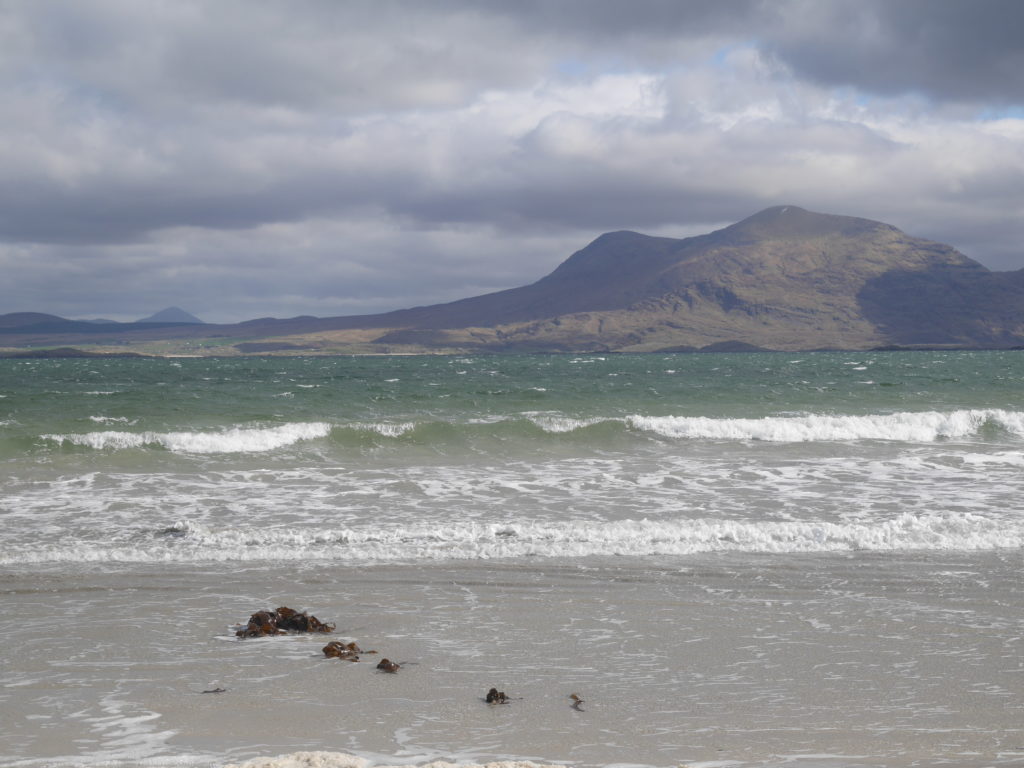 Tully beach with Mweelrea in the background