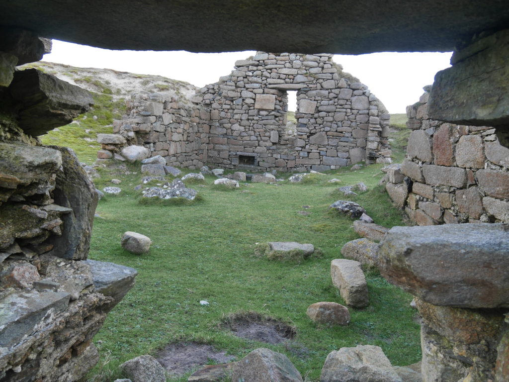 Omey island church