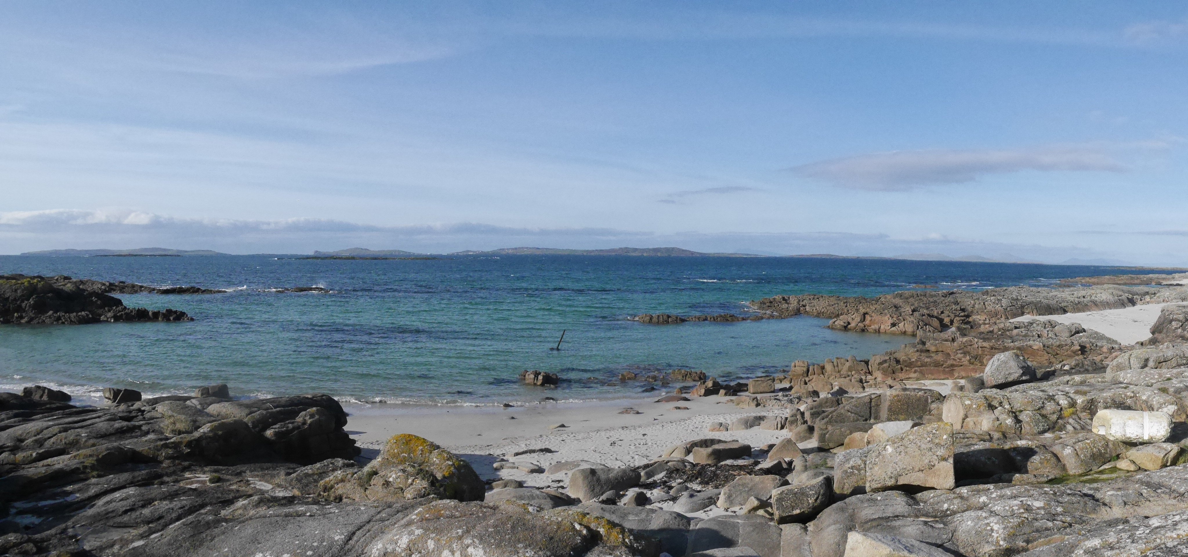 Aughrus Beg - the stick coming out of the sea is an anchor
