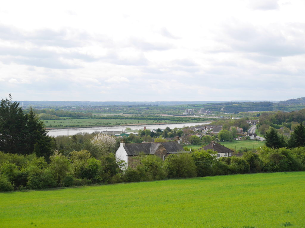 Looking down to the river Medway