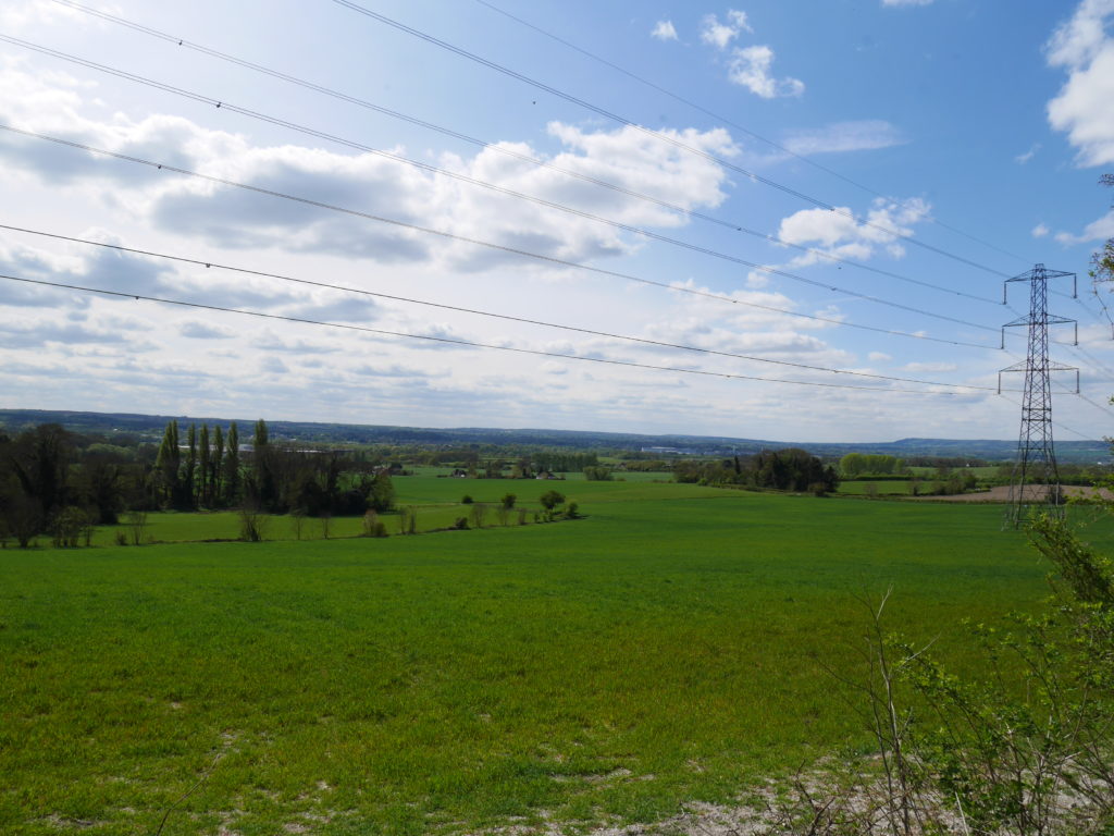 Open fields of Kent