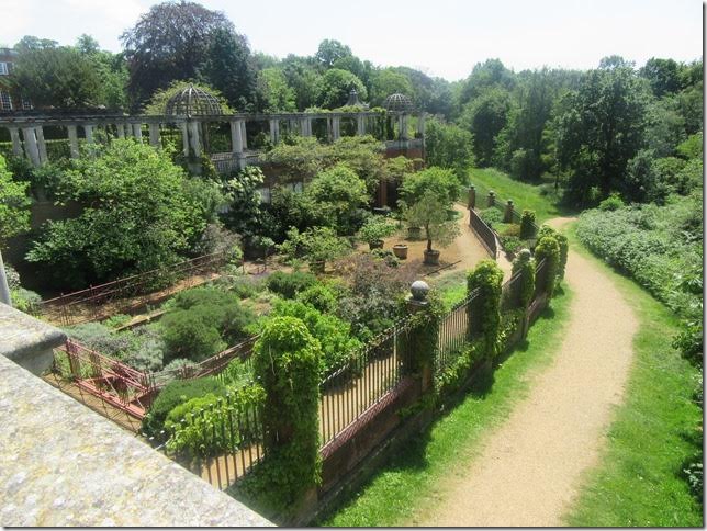 Pergola looking to the main path