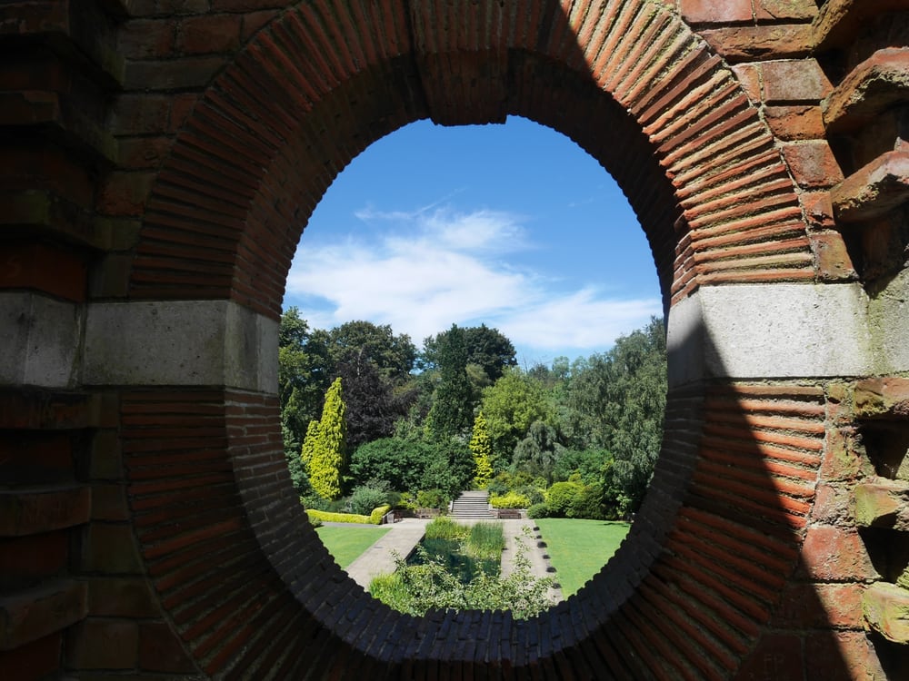 The view down to the Hill garden