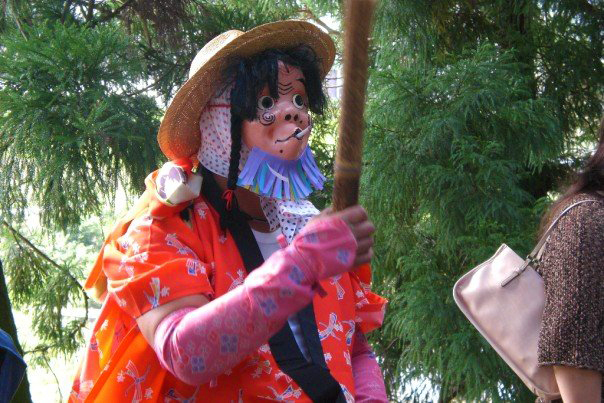 Smoke break through the mask