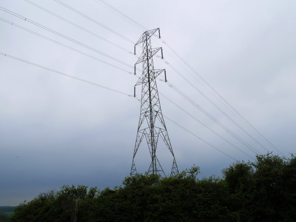 The buzzing, crackling pylon