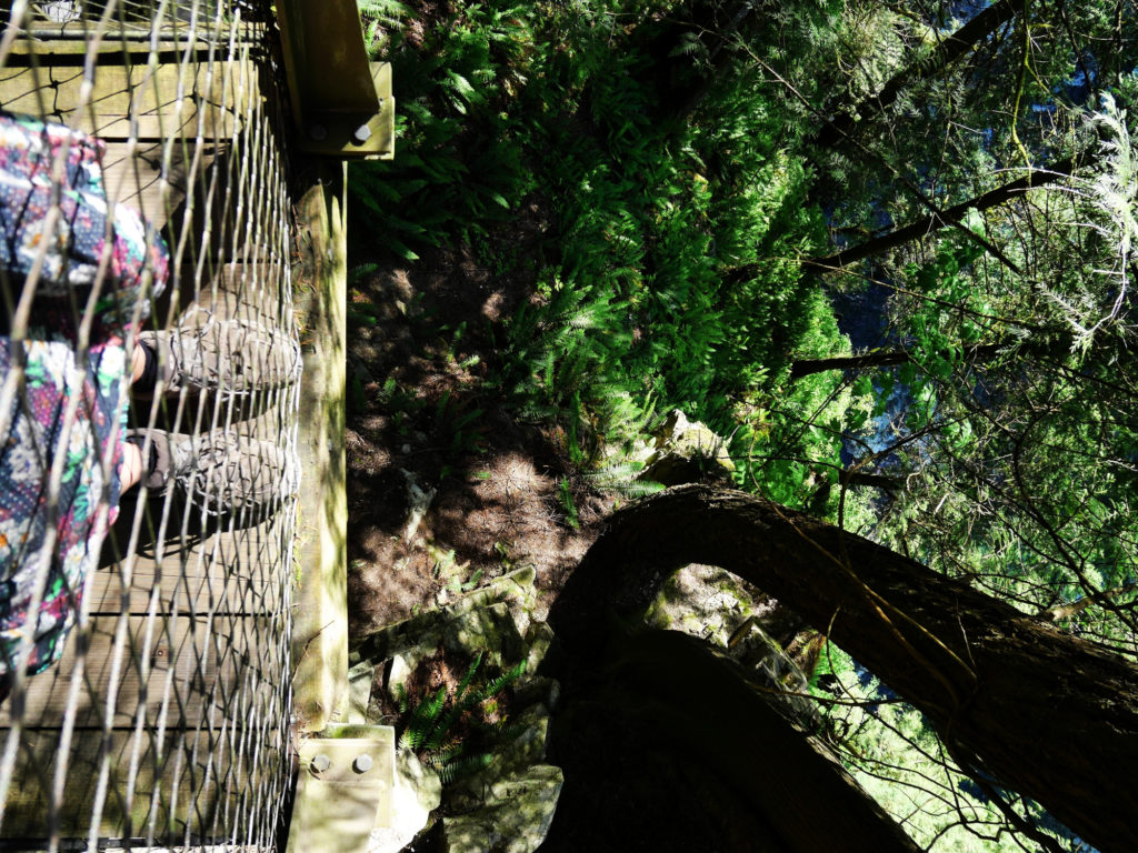 Looking down from the cliff