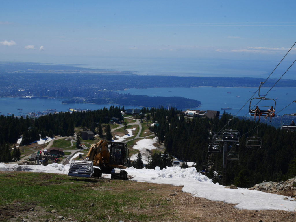 The view from Grouse Mountain's top