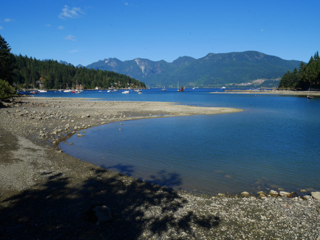 Looking back to the mainland