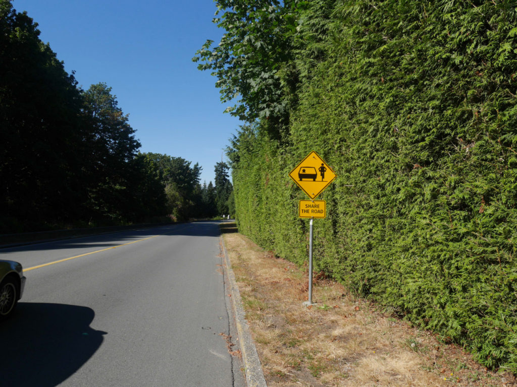 Some roads have plenty of space for both bikes and cars
