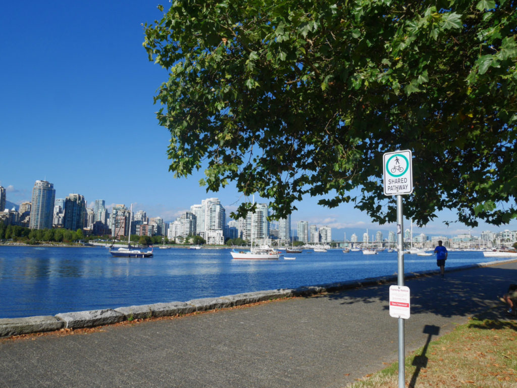 Other paths are shared between bikes and pedestrians