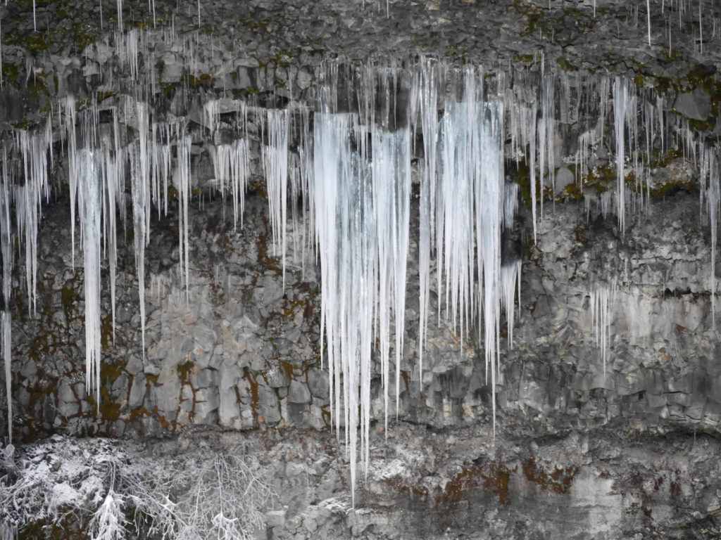 Icicles on Brandywine Falls