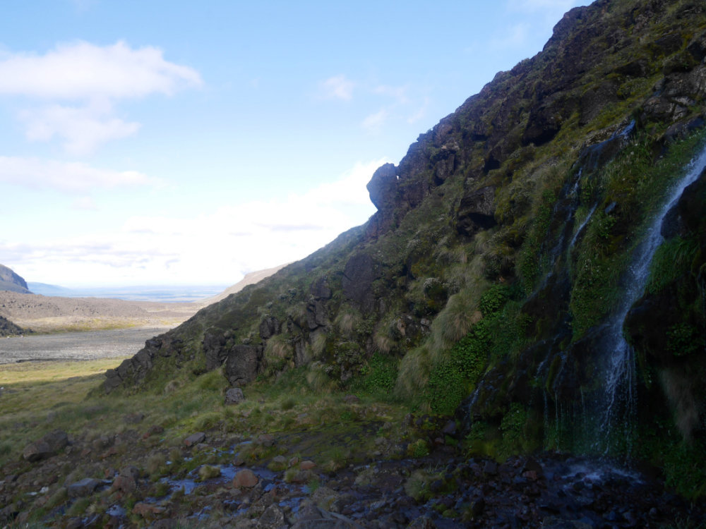 Soda Springs Waterfall view