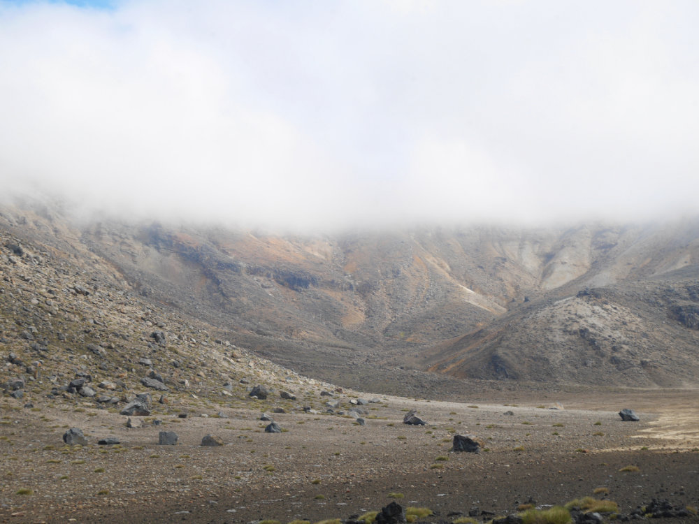 Walking through the South Crater