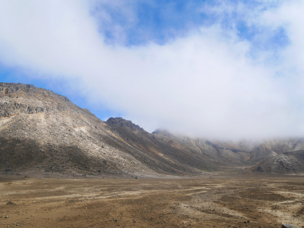 Walking through the South Crater