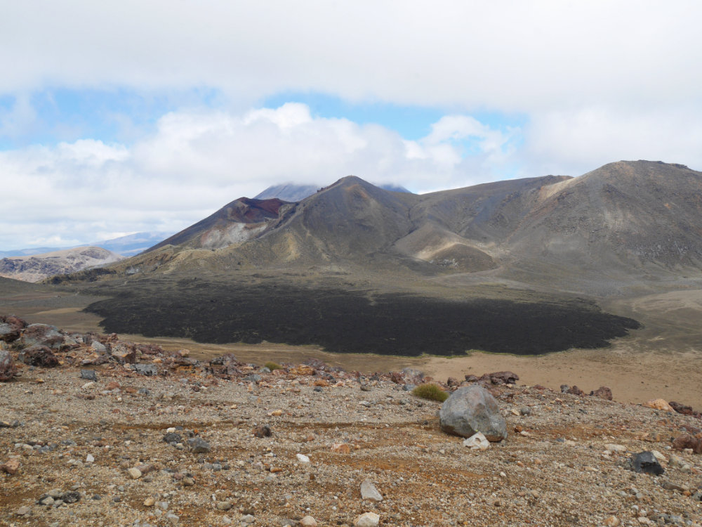 Can you see the lava field?