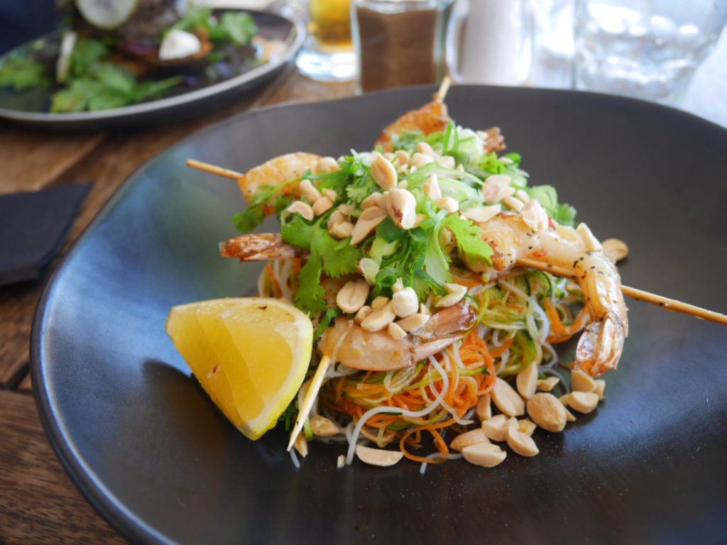 Relishes Café - prawn skewers