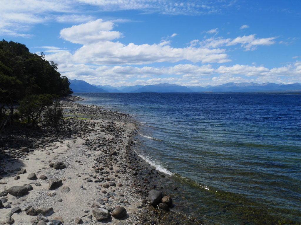 View from the Te Anau Glowworm cave island