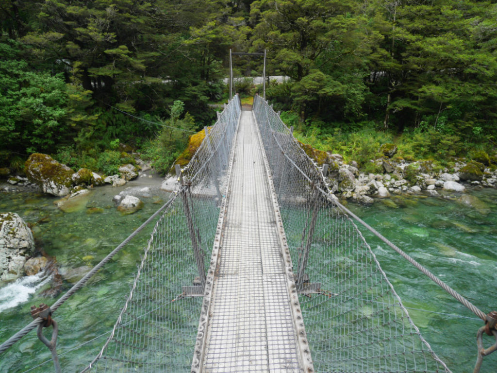 Crossing the Hollyford River