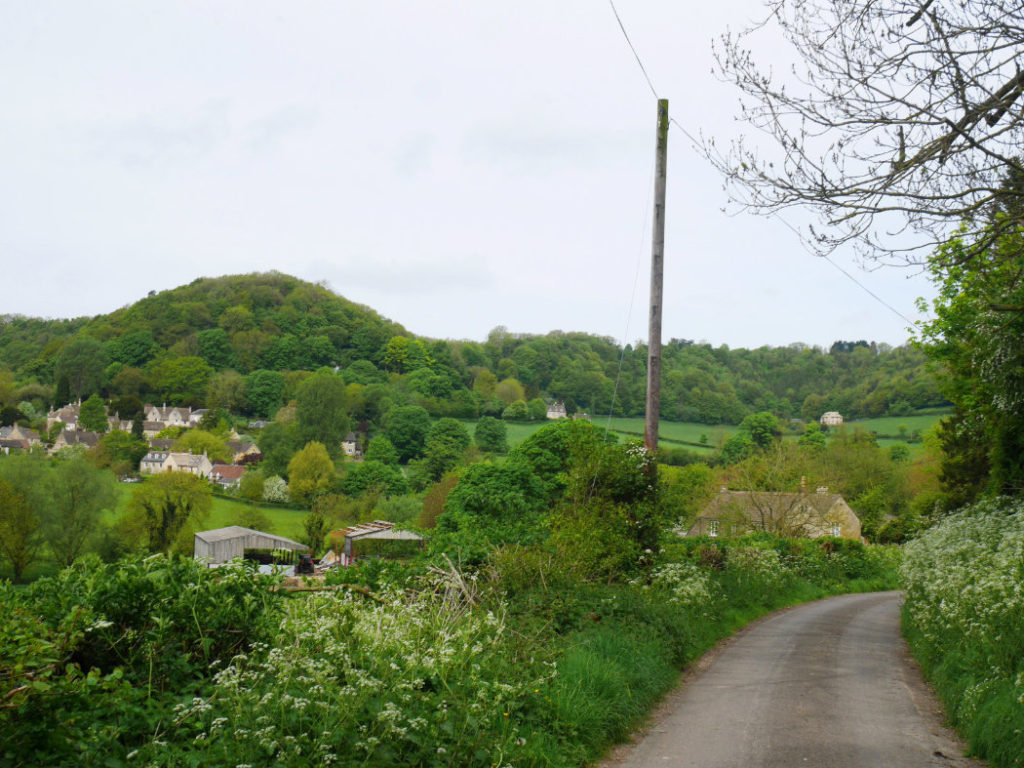 View down to Uley