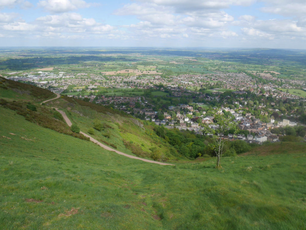 Steep Malvern descent