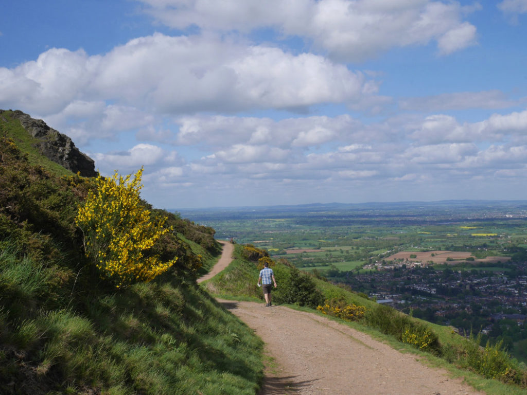 Heading down the hill