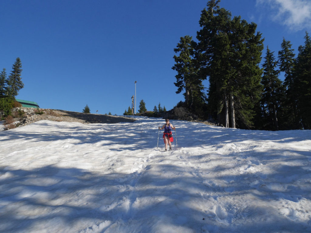 Not skiing!