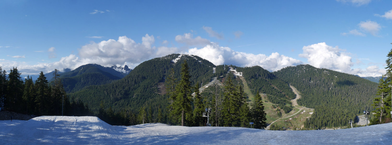 The Lions, Mount Strachan and Hollyburn Mountain from Black Mountain