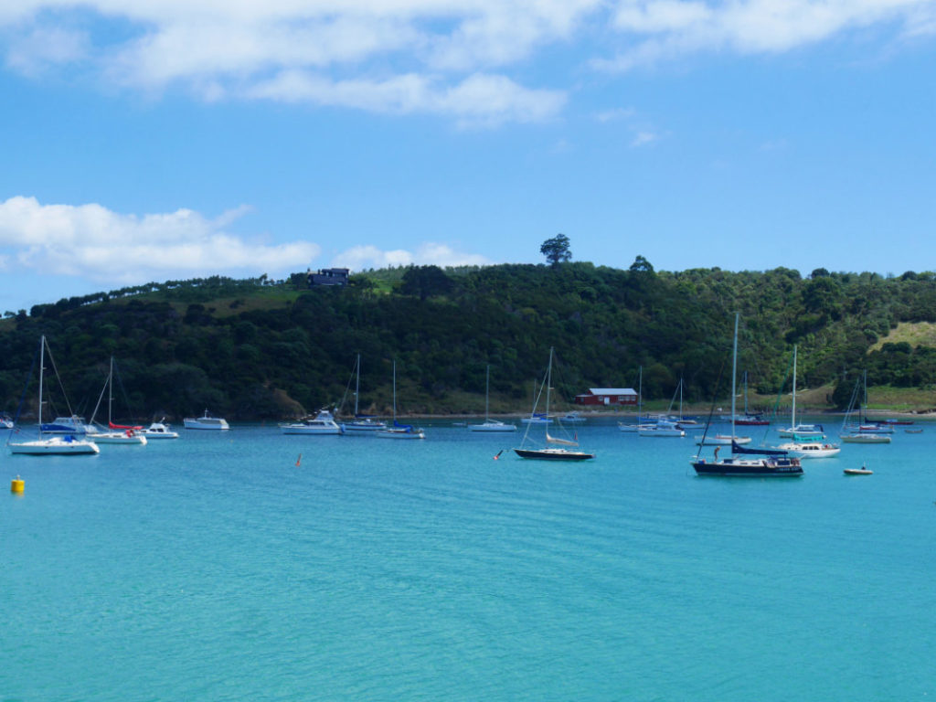Blue waters off Waiheke Island