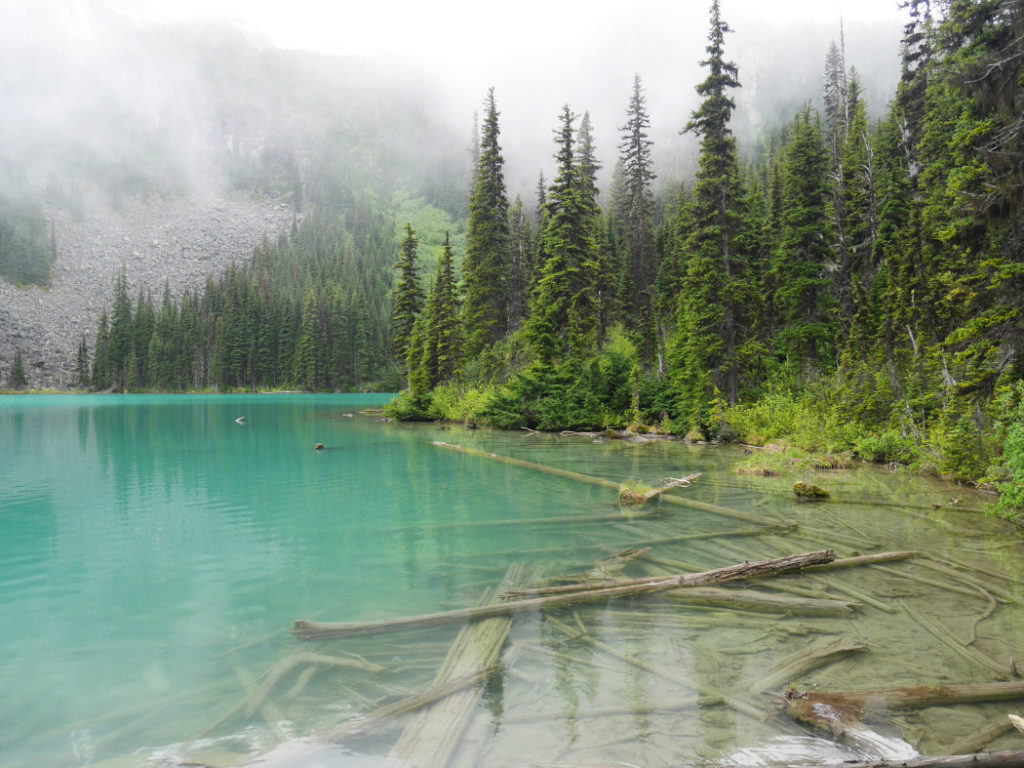 Our first fiew of Middle Joffre Lake