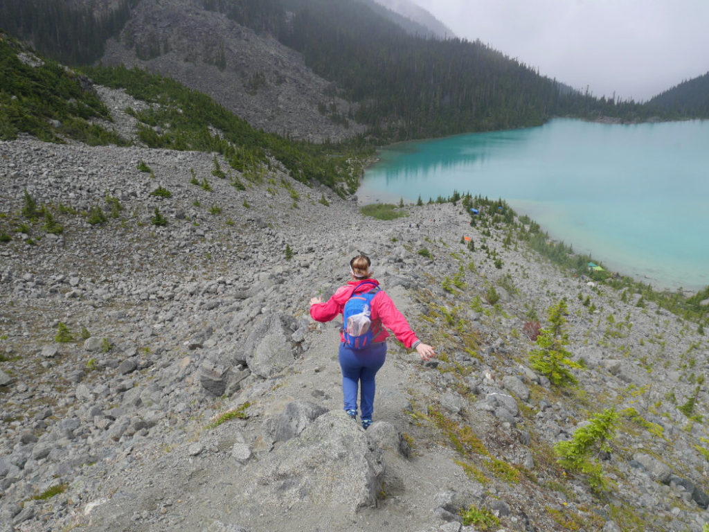 The ridge above Upper Joffre Lake