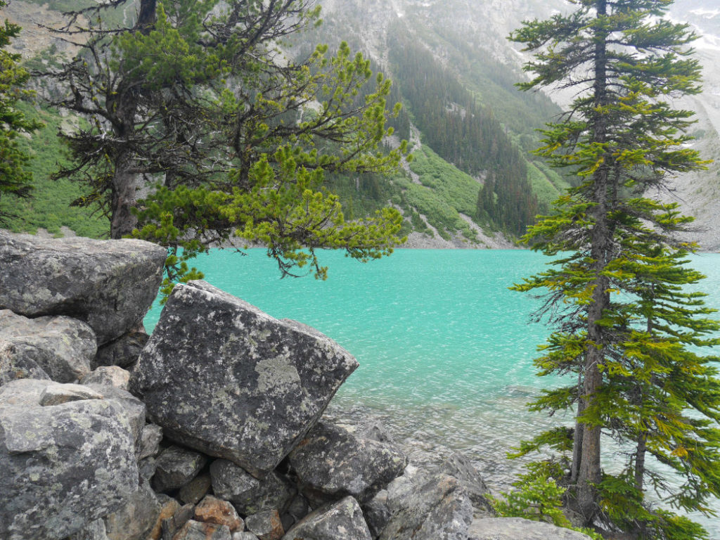 Boulder by Joffre Lake