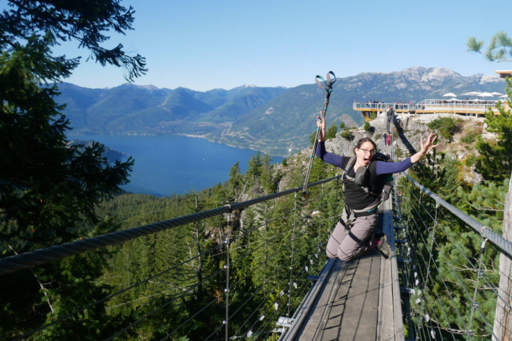 Suspension bridge jump
