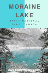 Moraine Lake pretty blue view