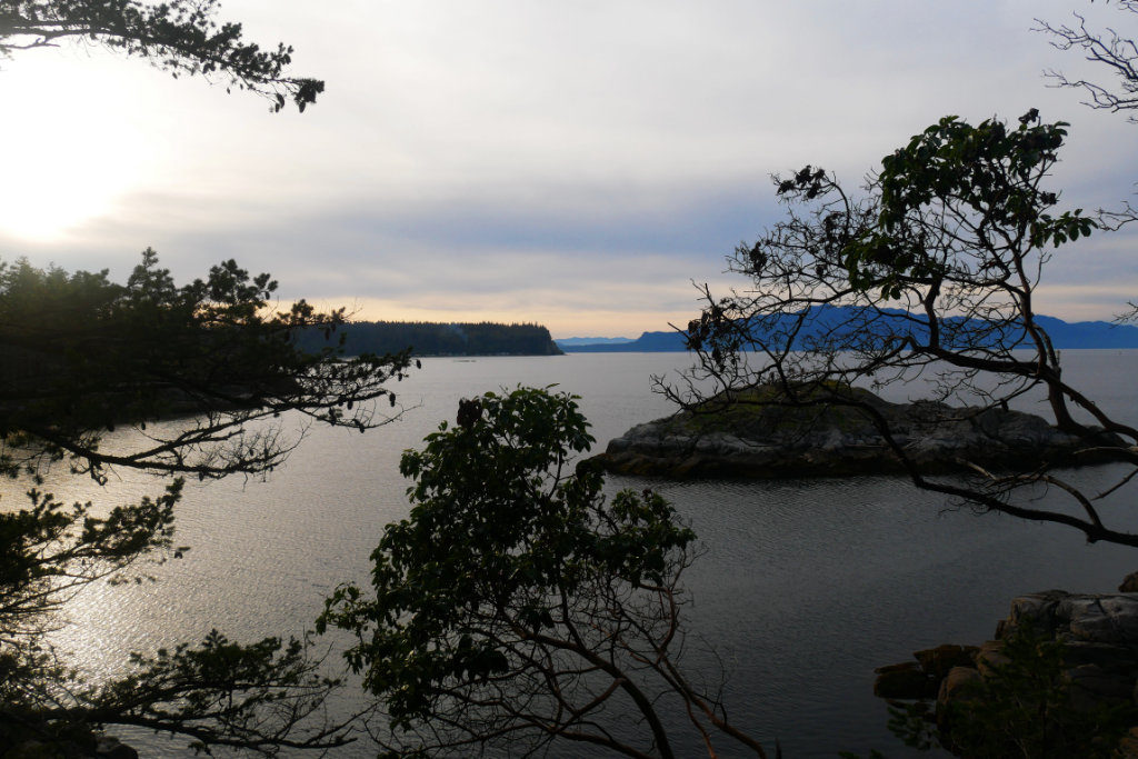 Islands out in the Strait of Georgia