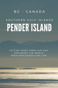Pender Island - Southern Gulf Island in BC Canada