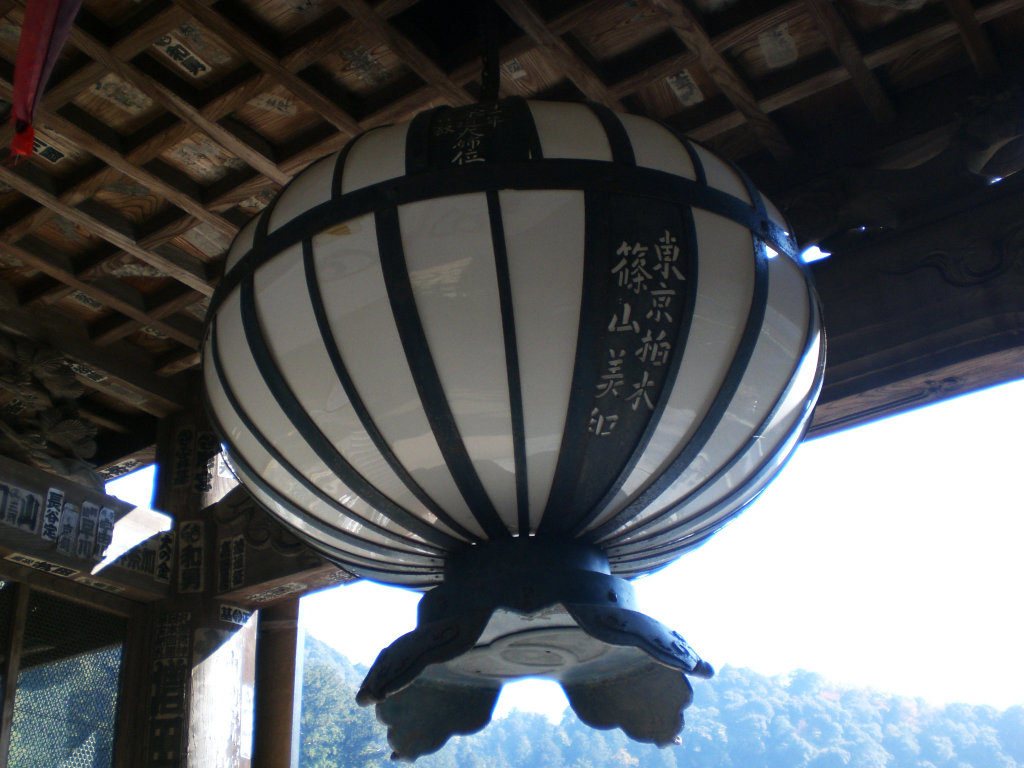 Pretty lamps on the stairway