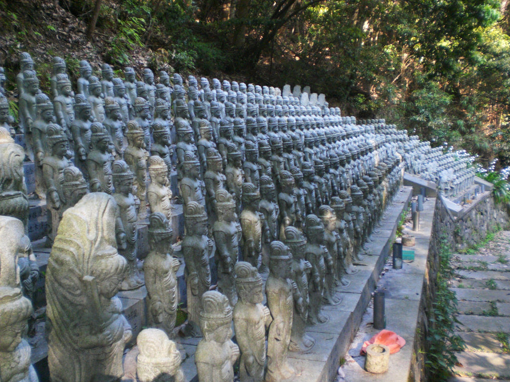 More statues on the path
