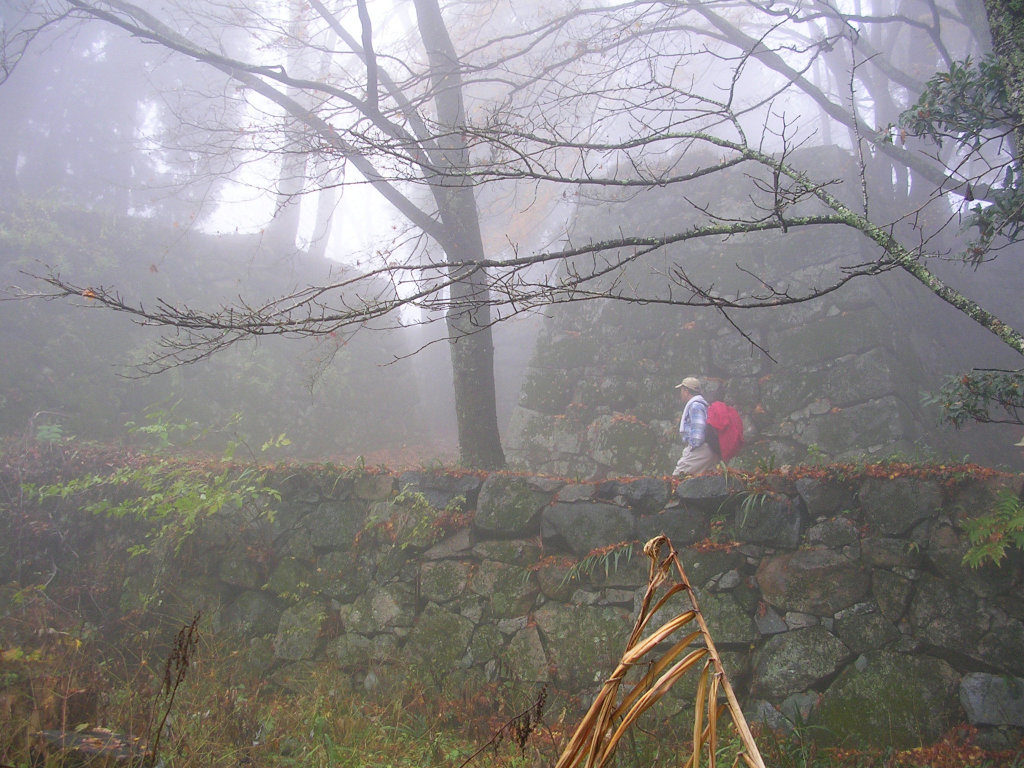 Misty Takatori Castle ruins