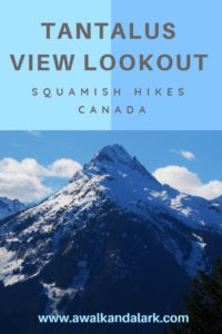 Tantalus View Lookout trail near Squamish, BC, Canada