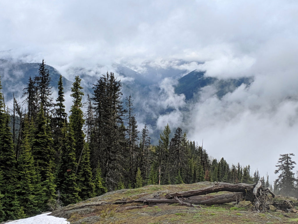 Gorgeous cloud views from the Dry Ridge Trail in Manning Park