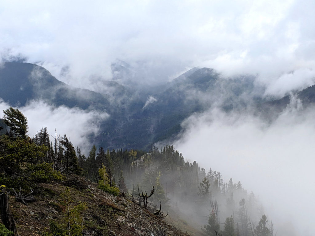 Sometimes misty views are better than clear views - Dry Ridge Trail Manning Park
