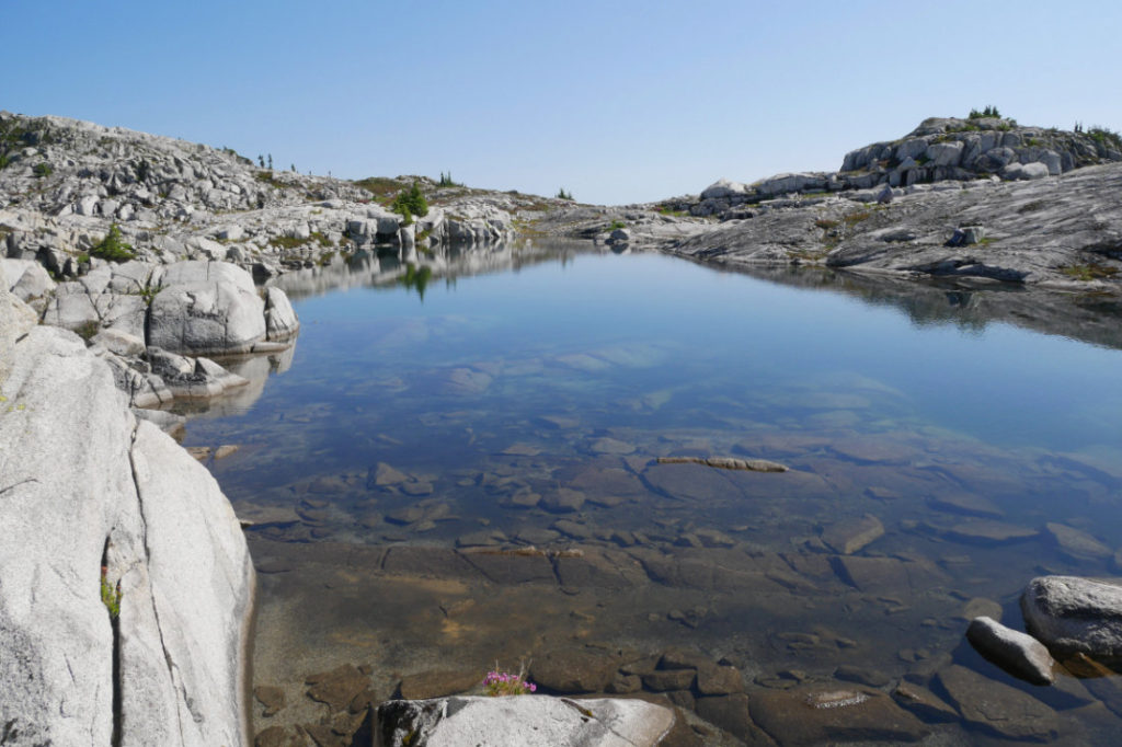 Gorgeous mountain tarn on Coliseum