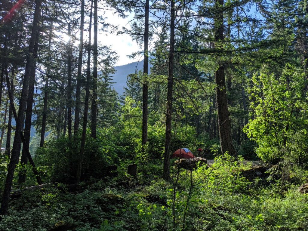 Camping at Nairn Falls