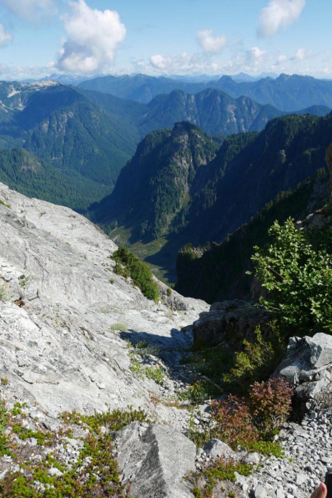 Epic views down from Crown Mountain